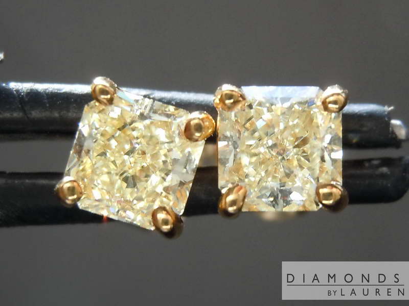 canary diamond earrings
