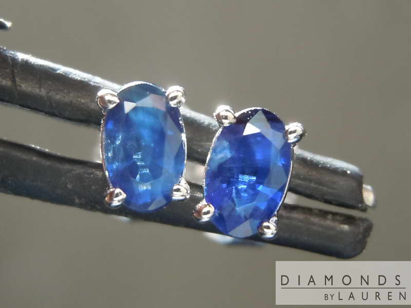 blue sapphire earrings