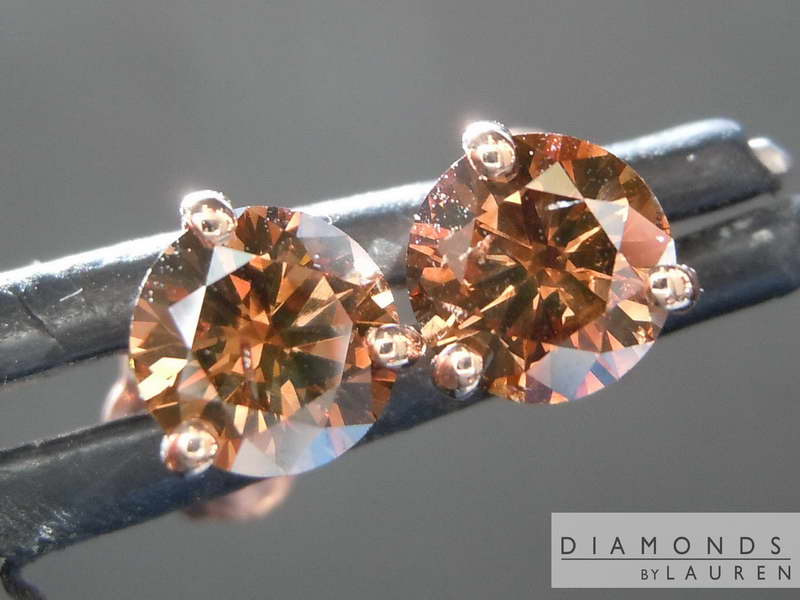 chocolate diamond earrings