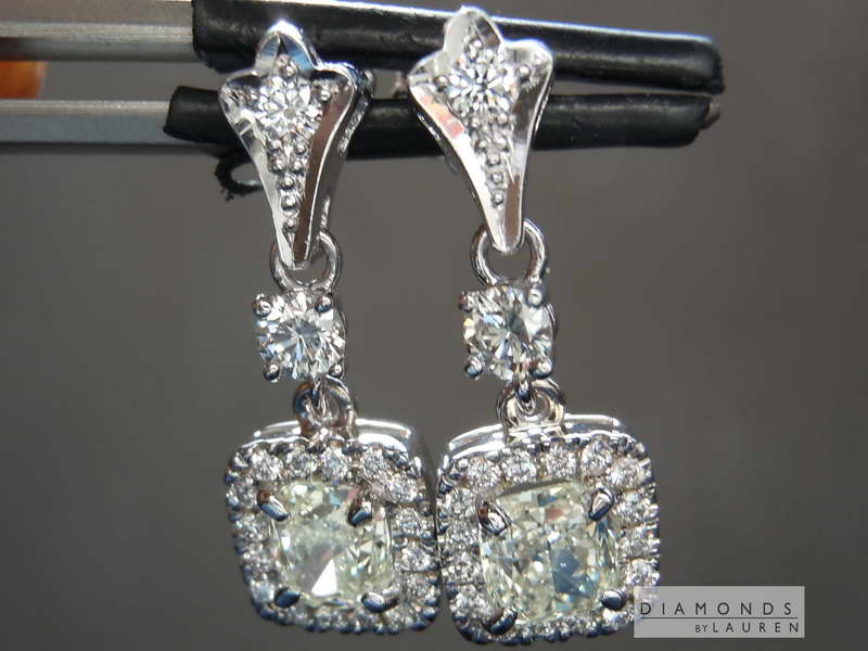 yellow diamond earrings
