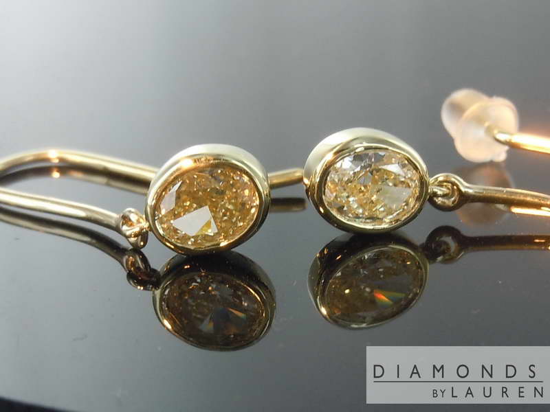 canary diamond earrings