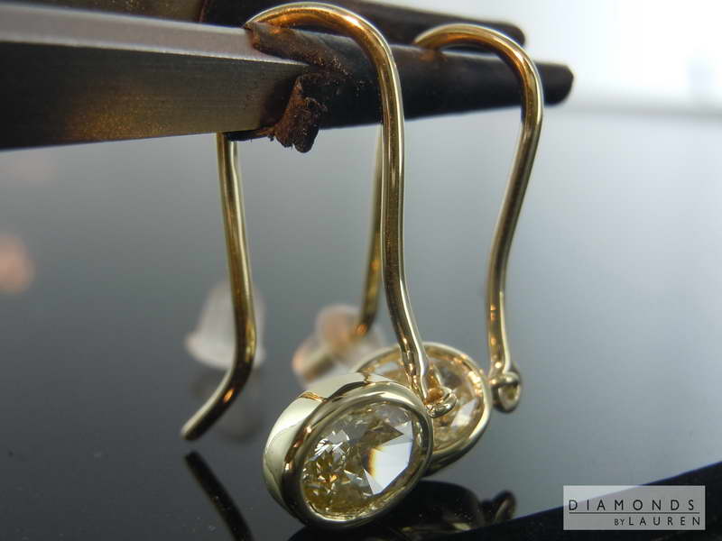 canary diamond earrings
