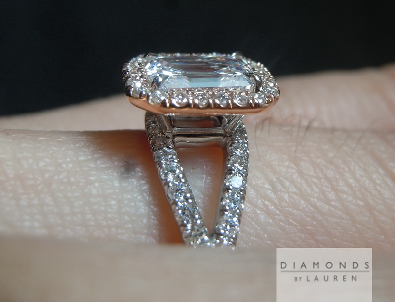 diamond halo ring