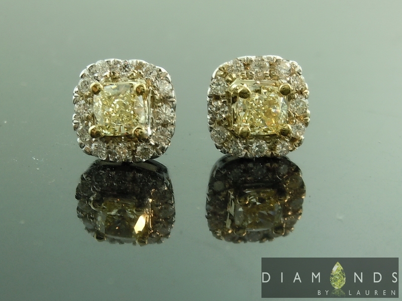canary diamond earrings
