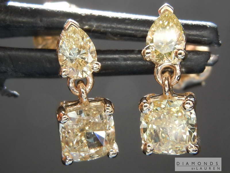 canary diamond earring
