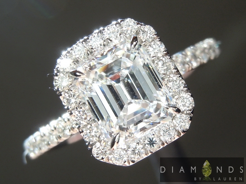diamond halo ring