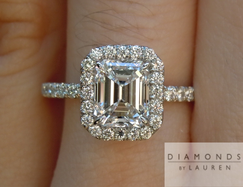 diamond halo ring
