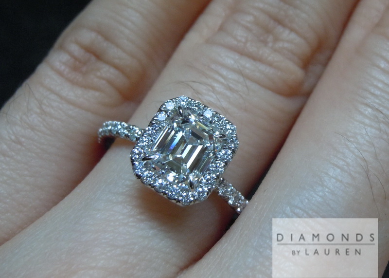 diamond halo ring