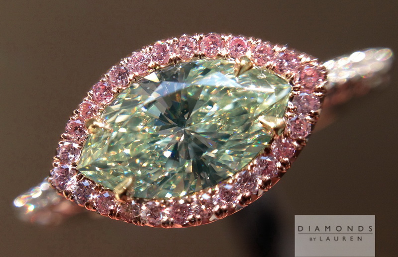 gia green diamond ring