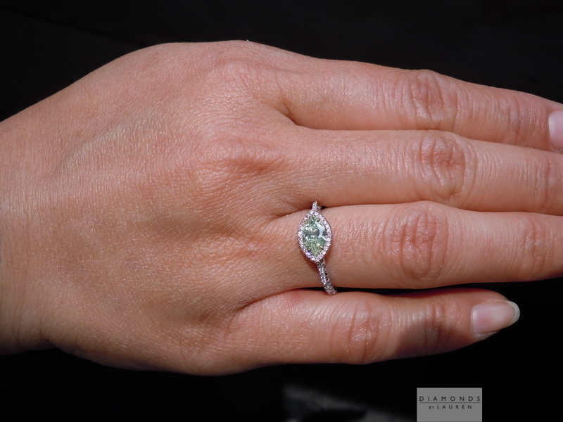 green diamond ring