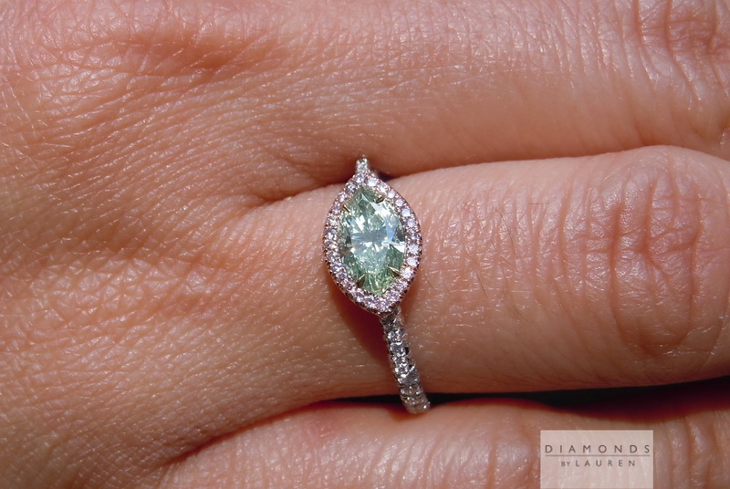 natural pink diamond ring