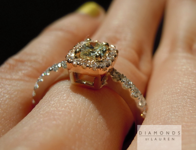 canary diamond ring