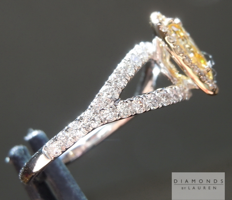 orange diamond ring