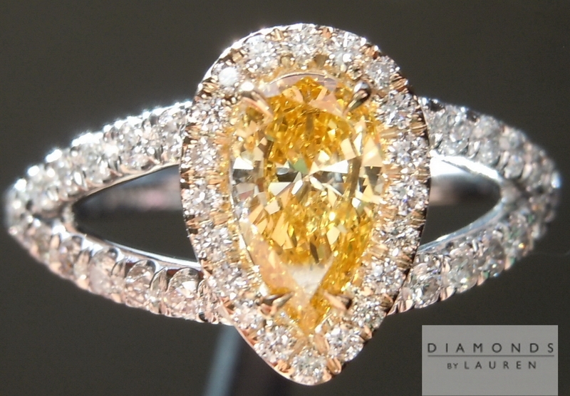 pumpkin diamond ring