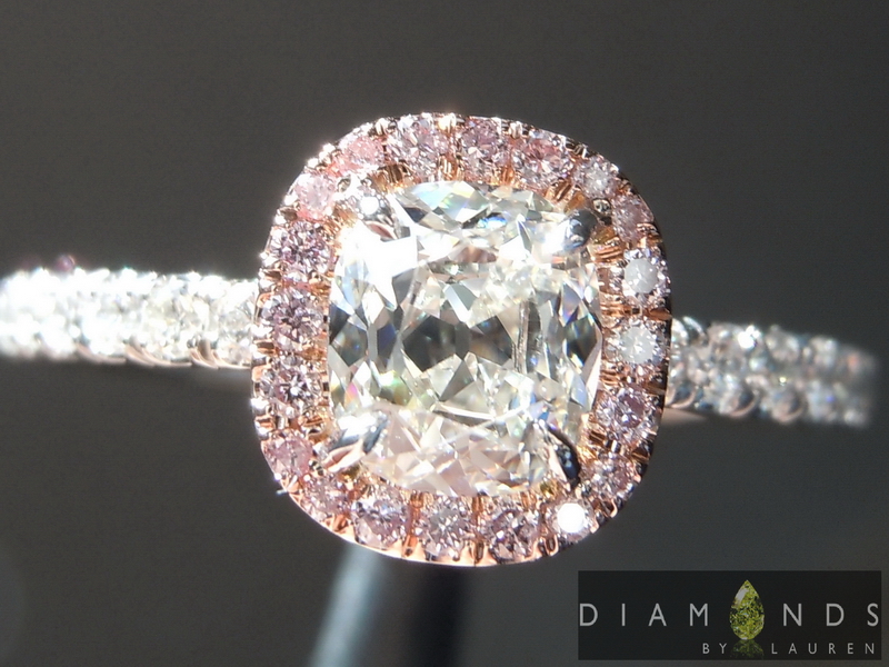 diamond halo ring