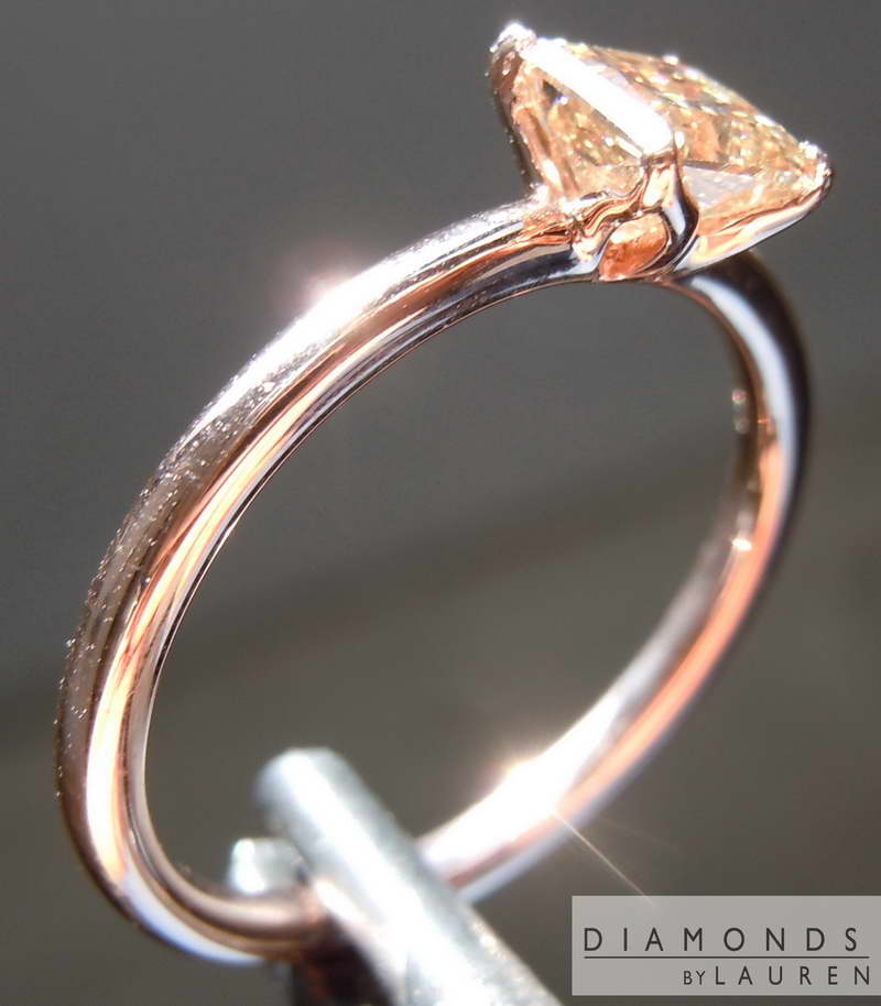 brown diamond ring
