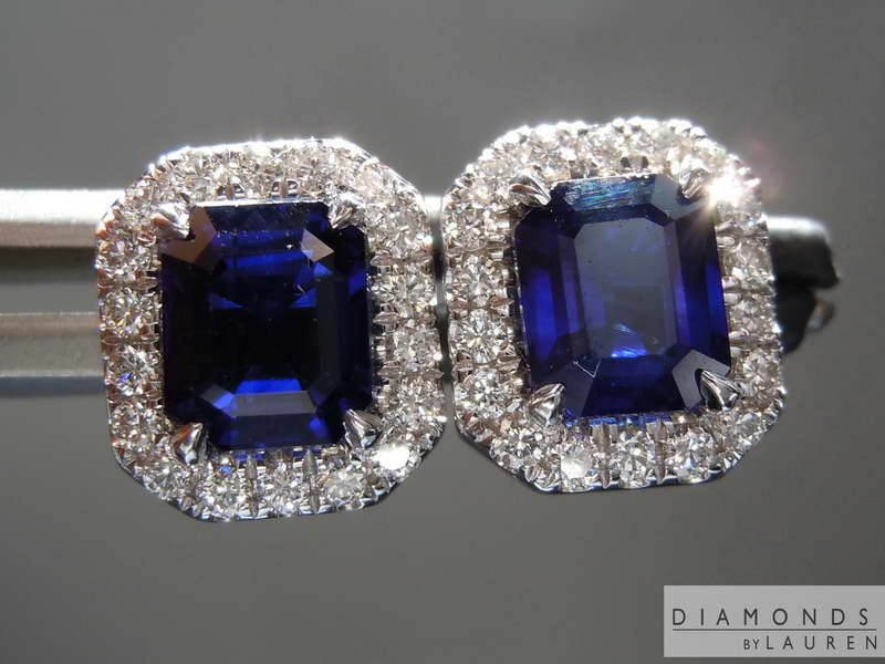 blue sapphire earrings