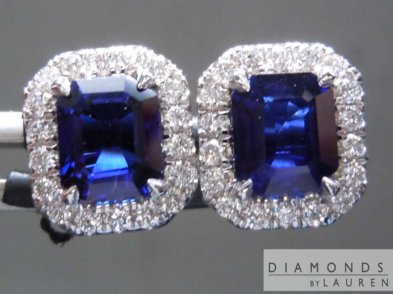 blue sapphire earrings