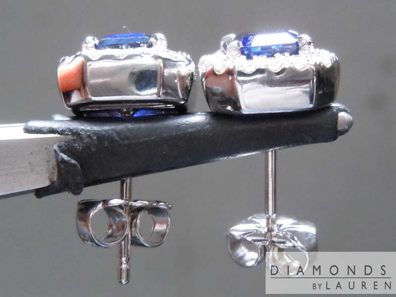 blue sapphire earrings