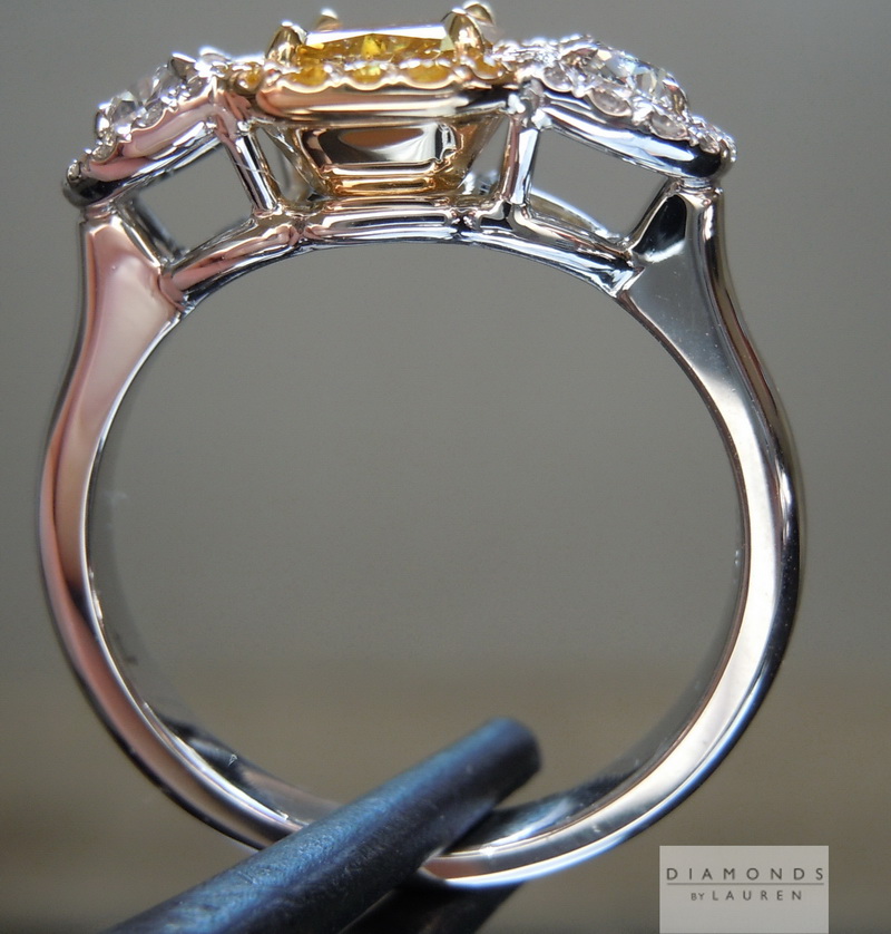 pumpkin diamond ring