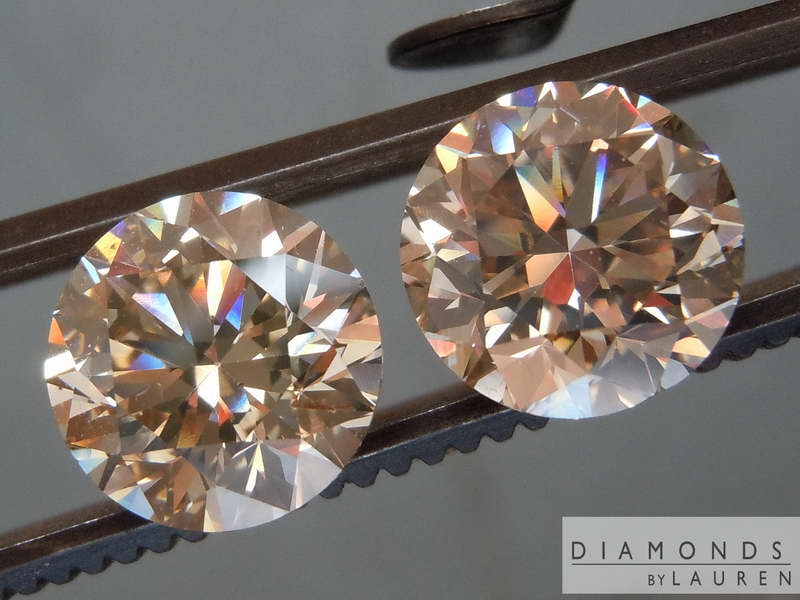 chocolate diamond earrings