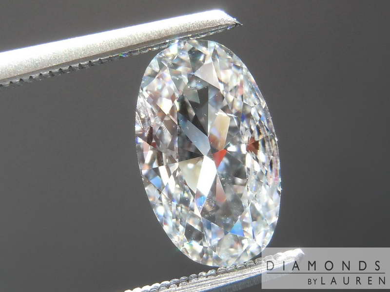 1.19ct F SI2 Oval Brilliant Diamond R8604