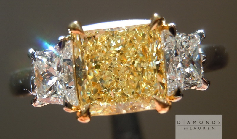 canary diamond ring