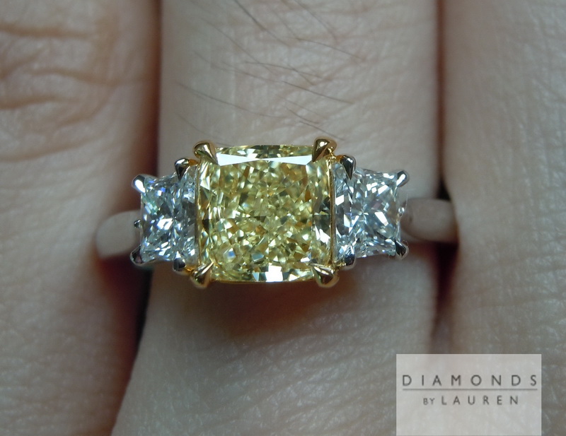 canary diamond ring