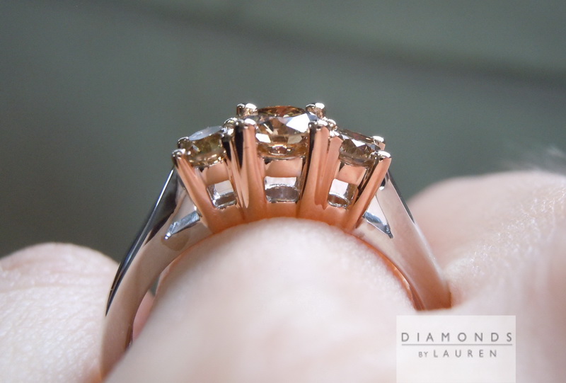 brown diamond ring