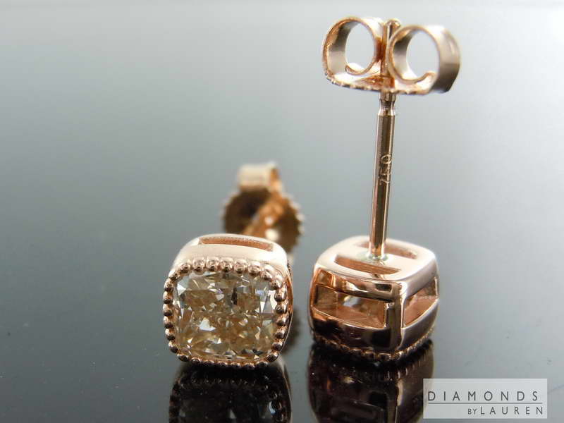 yellow diamond earrings