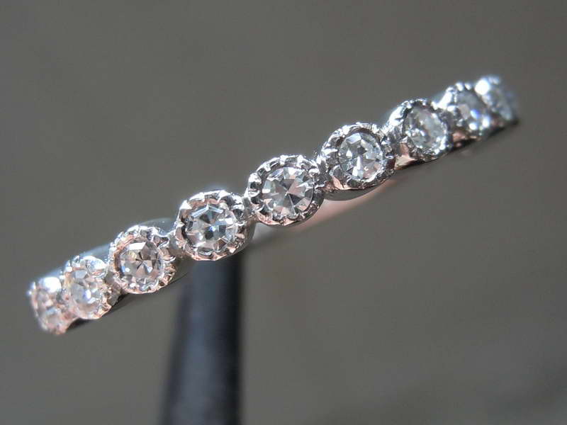 single cut diamond ring