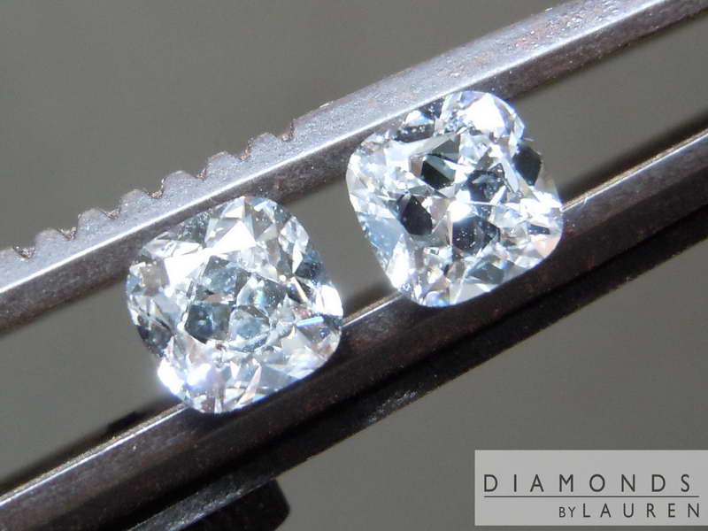 colorless diamond earrings