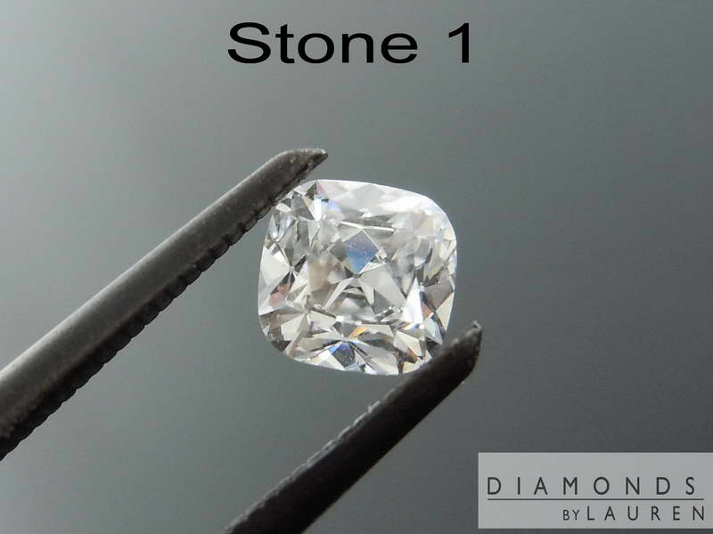 colorless diamond earrings