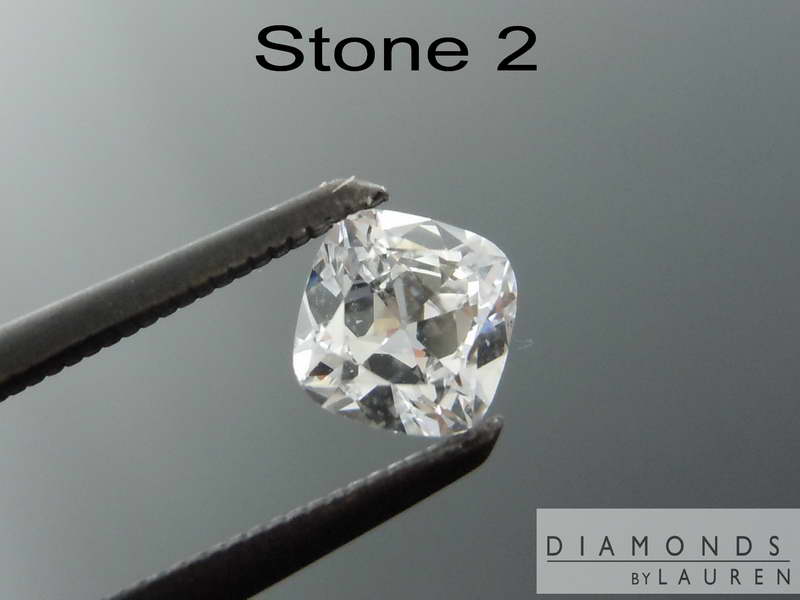 colorless diamond earrings