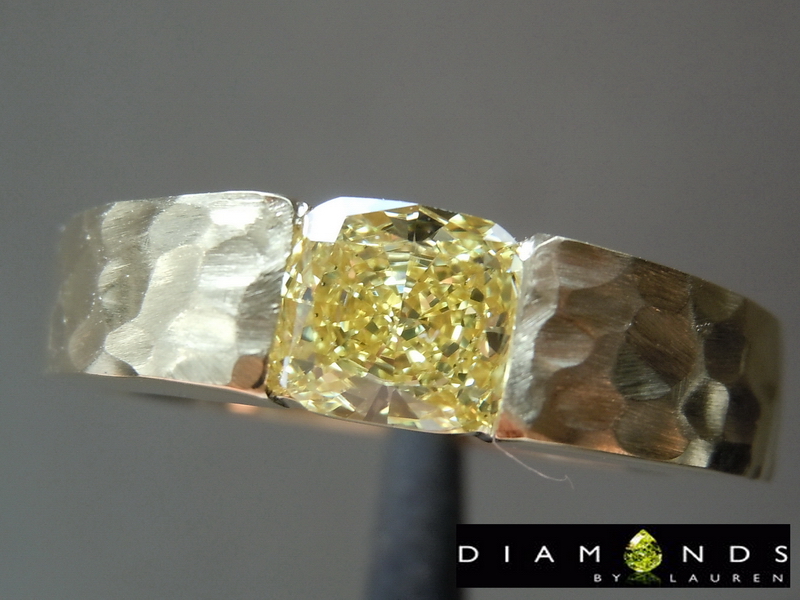 canary diamond ring
