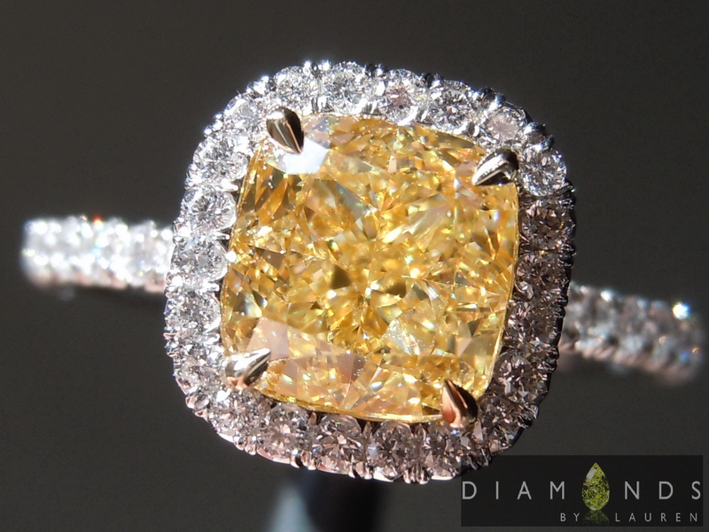 canary diamond ring