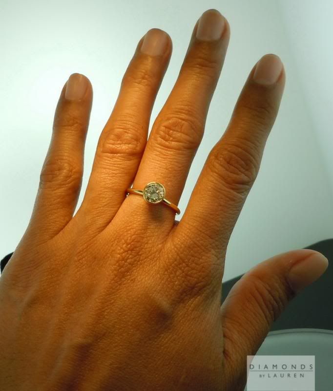 natural yellow diamond ring