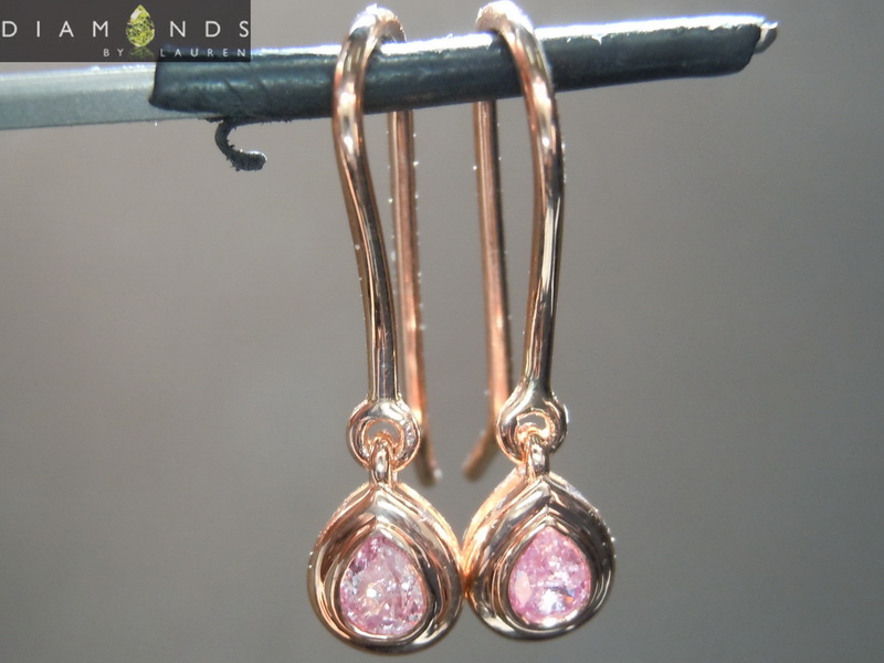 pink diamond earrings
