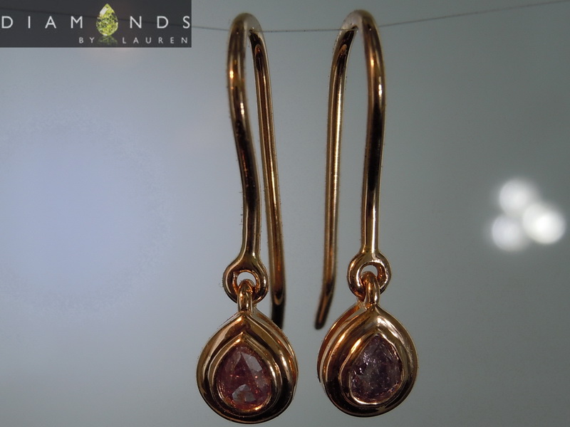 pink diamond earrings