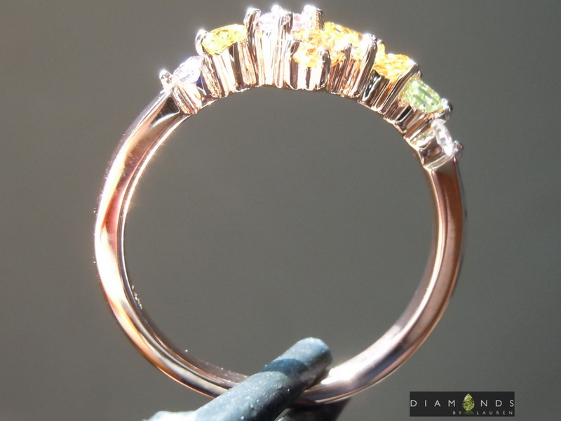 orange diamond ring