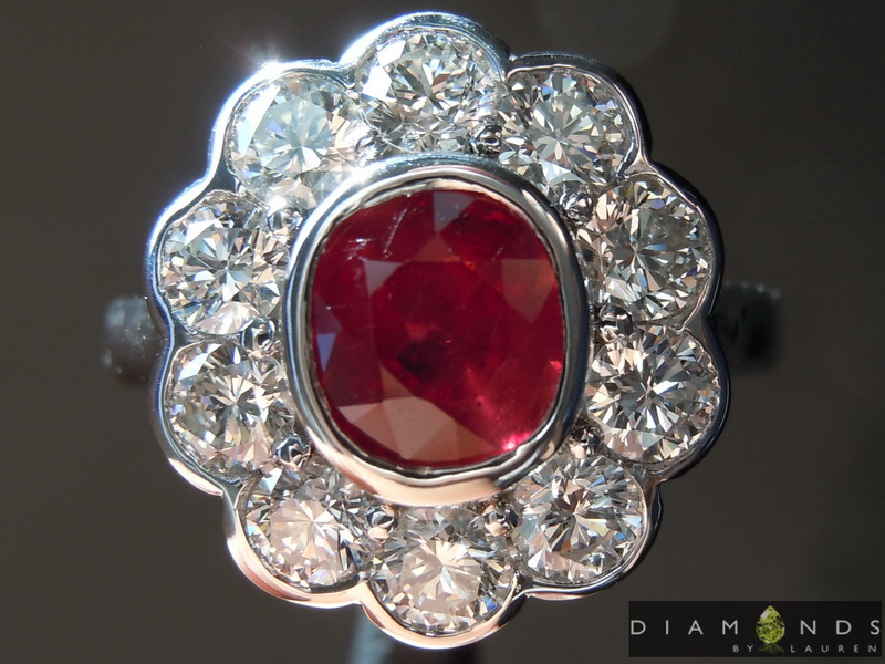 SOLD....1.10ct Cushion Cut Ruby Ring R8555