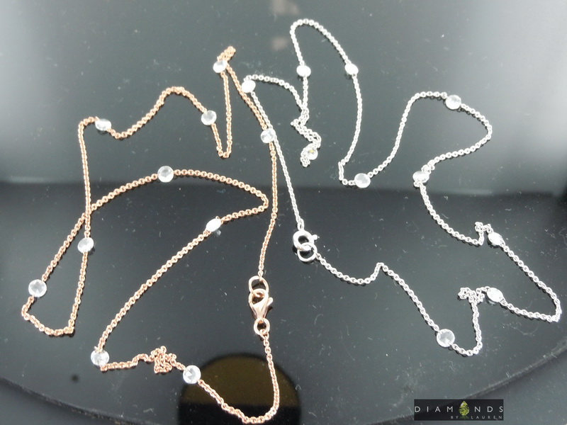 colorless diamond necklace