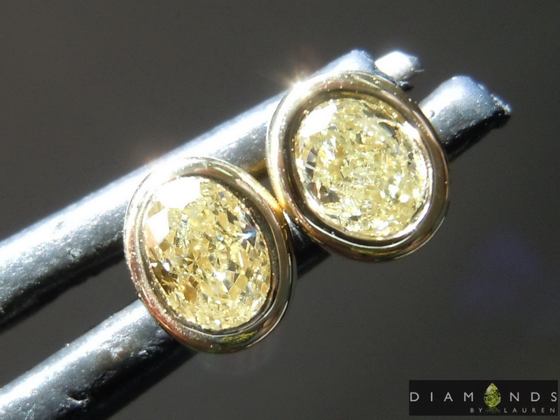 canary diamond earrings