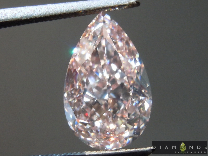3.03ct Pink VS1 Pear Shape Diamond R8747
