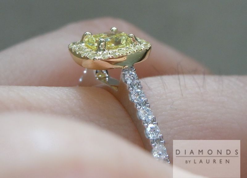 canary diamond ring