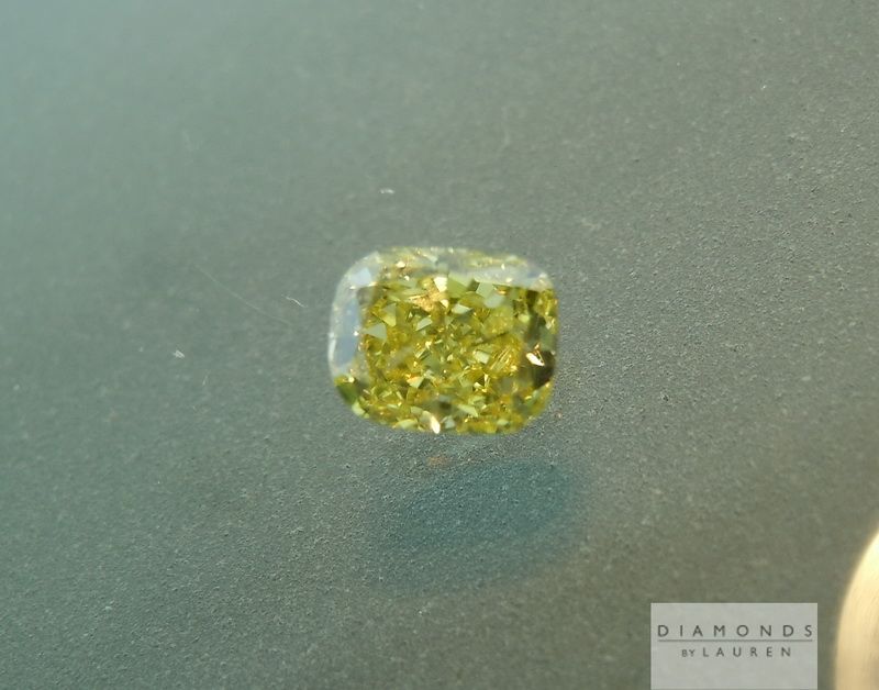 natural yellow diamond ring
