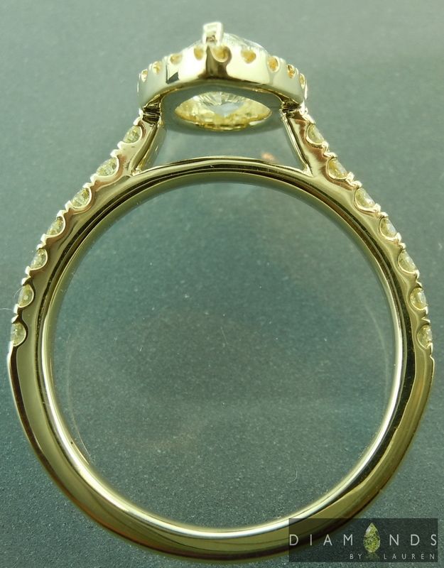 natural yellow diamond ring