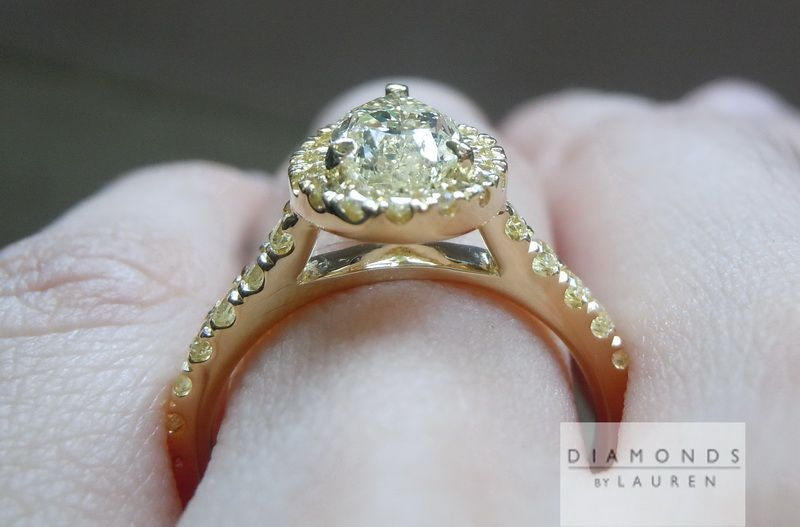 canary diamond ring