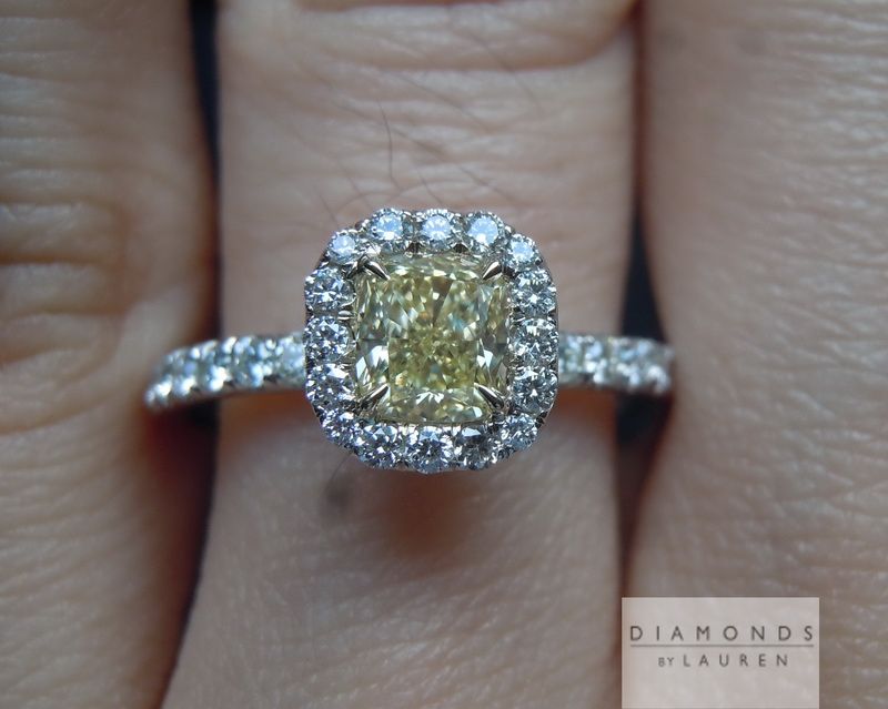 canary diamond ring