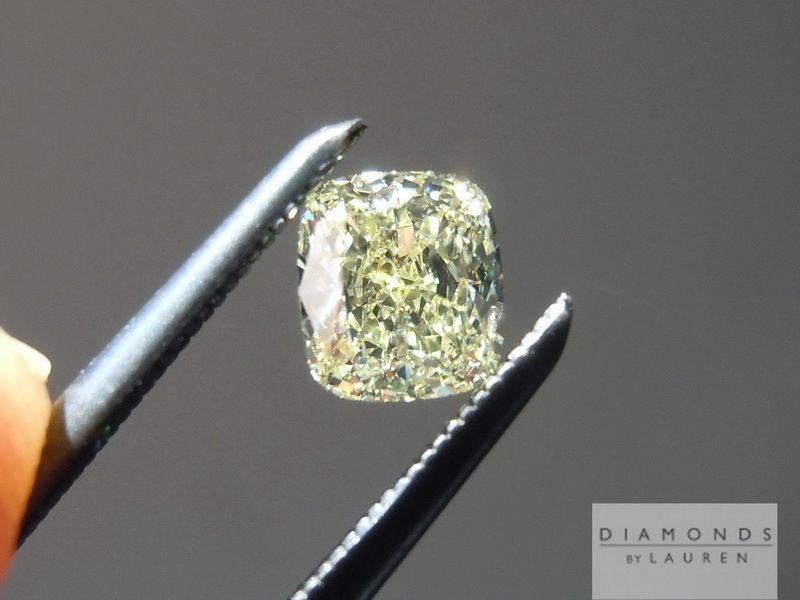natural yellow diamond ring